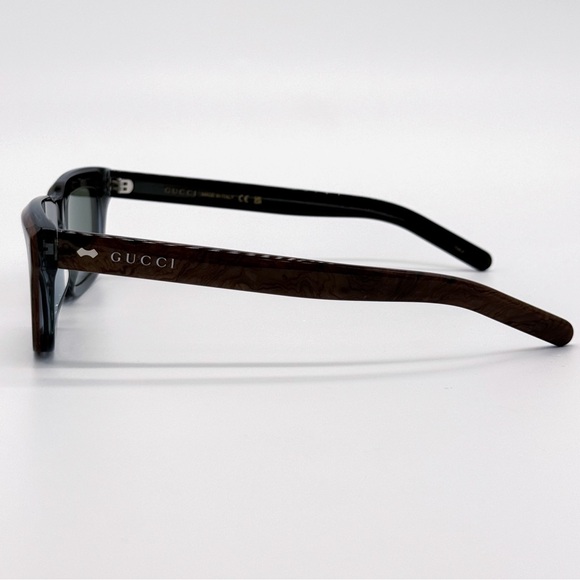 NEW GUCCI GG1524S 003 SQUARE BROWN BLUE UNISEX SUNGLASSES GUCCI - Picture 5 of 13